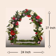 Laddu Gopal Floral Decorative Frame