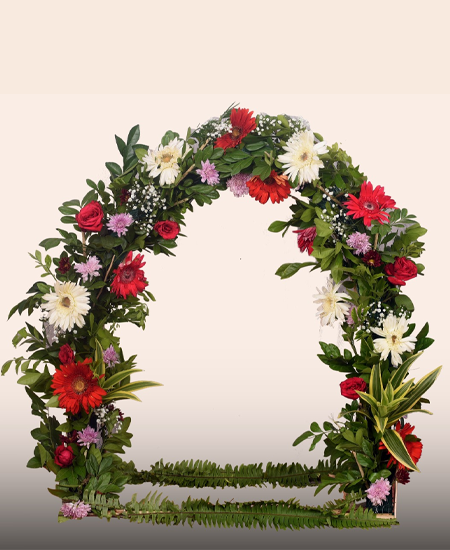 Laddu Gopal Floral Decorative Frame