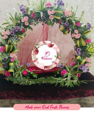 Mata Rani Flower Decoration with Real and Fresh Flowers