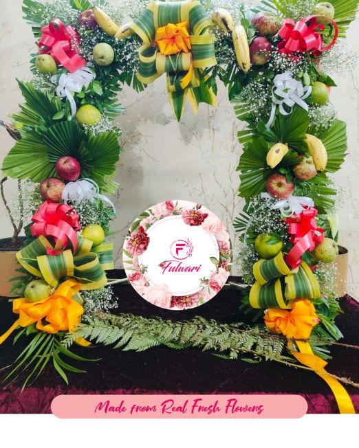 Mata Rani Flower Decoration with Real and Fresh Flowers